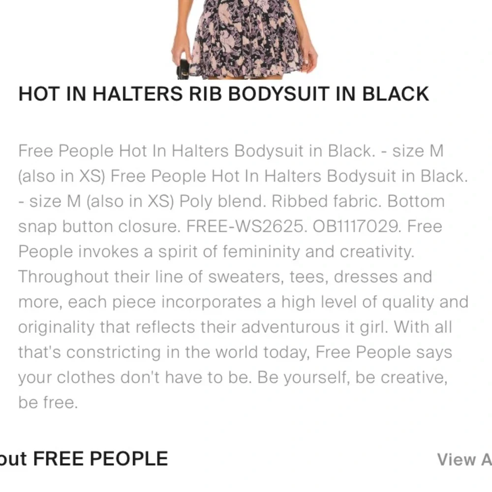 Hot In halters rib bodysuit in black - Picture 4 of 9